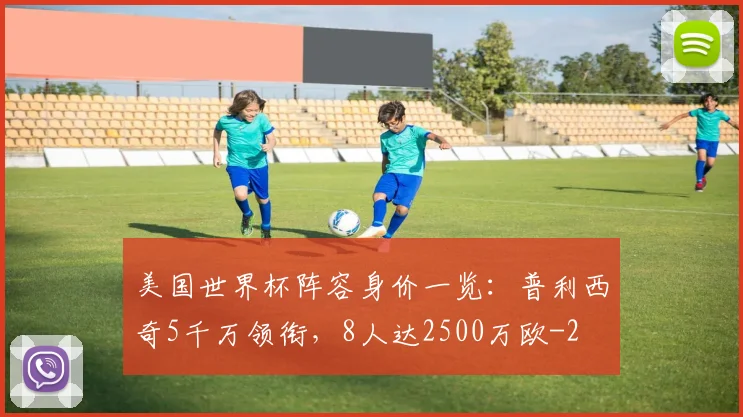 美国世界杯阵容身价一览:普利西奇5千万领衔,8人达2500万欧