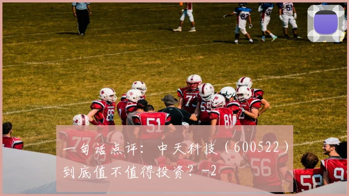 一句话点评:中天科技(600522)到底值不值得投资?